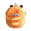 Croissant Capybara Bread Cute Animal Plush Messenger Bag For Women And Men