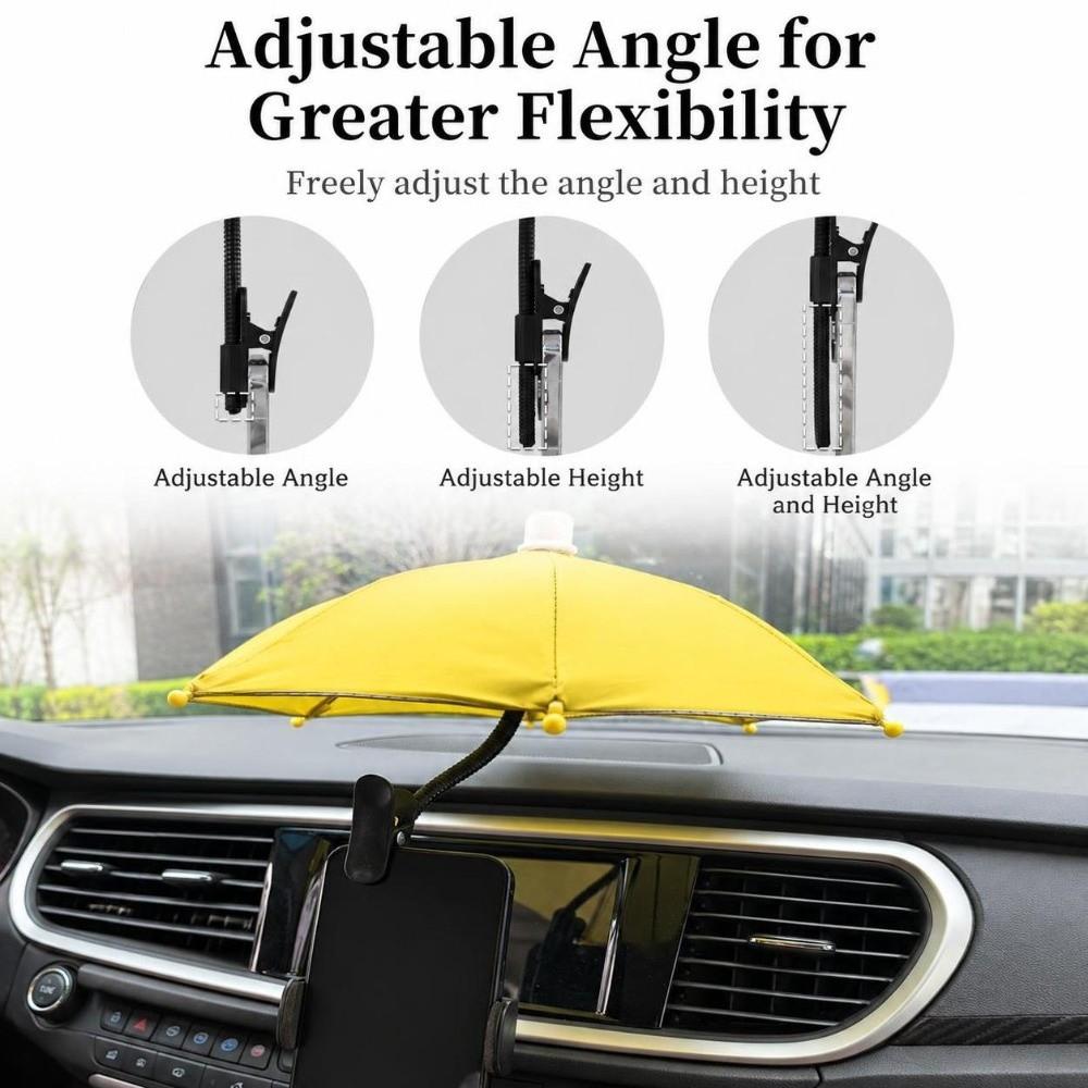 Flexible Metal Hose Mini Sun Shade Anti-UV Shade Clip On Parasol Outdoor Live Stream