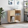 VidaXL Record Cabinet Sonoma Oak 84.5x38x89 Cm Engineered Wood 831775