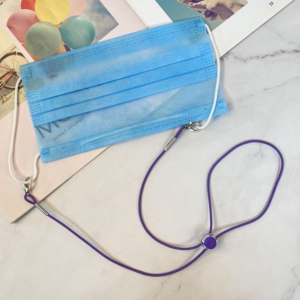 Спортивный шнурок для очков против потери, аксессуар, шейный ремешок, регулируемая эластичная лента для маски, женский