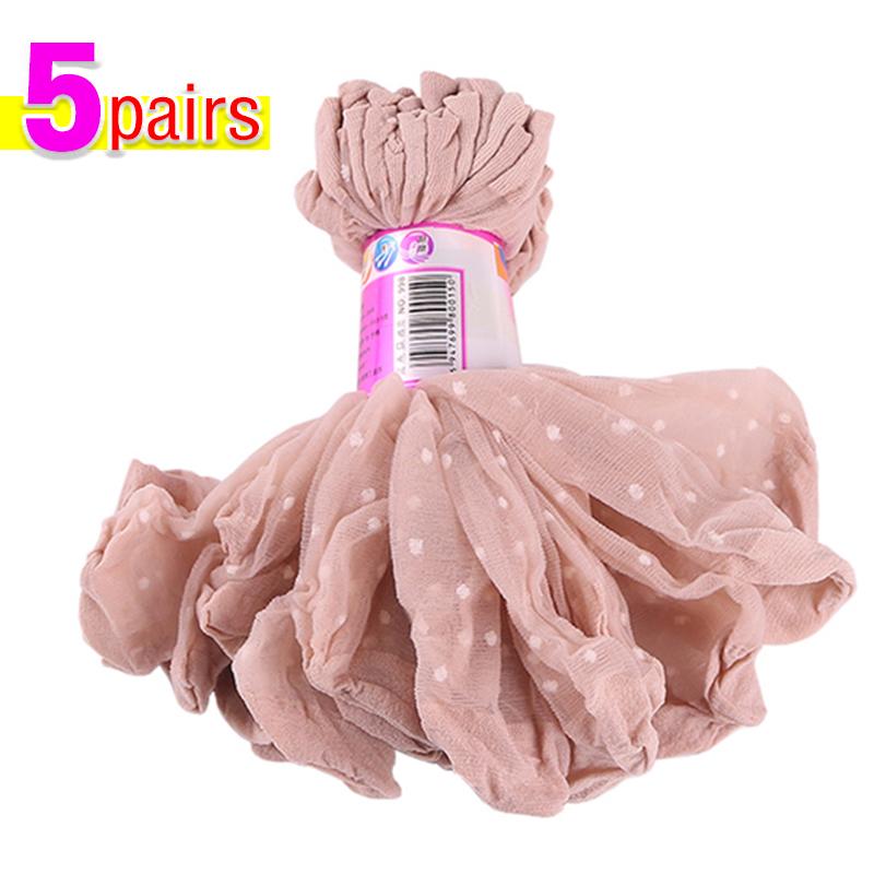 Женские дышащие носки Сексуальные черные носки с точечным узором цвета кожи для девочек Модные летние прохладные Высокоэластичные кружевные короткие носки