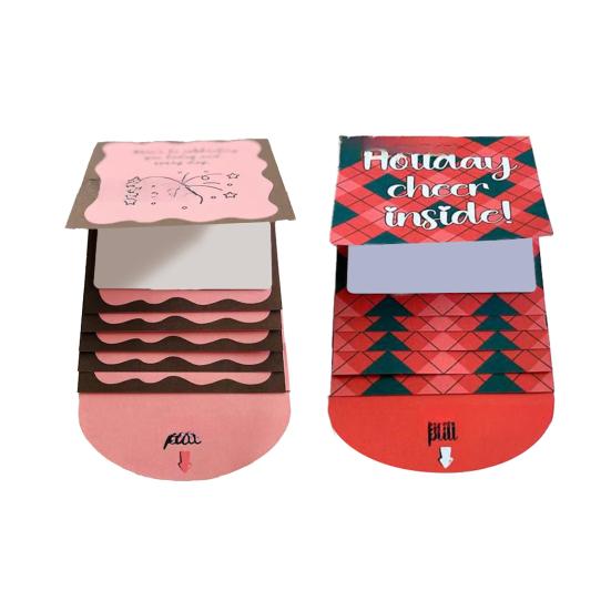 Книга-держатель для подарочных карт на Рождество Ручной работы Водопад Праздничный конверт для подарочных карт Буклет DIY Рождественские подарки Открытки с конвертами Подарок для семьи