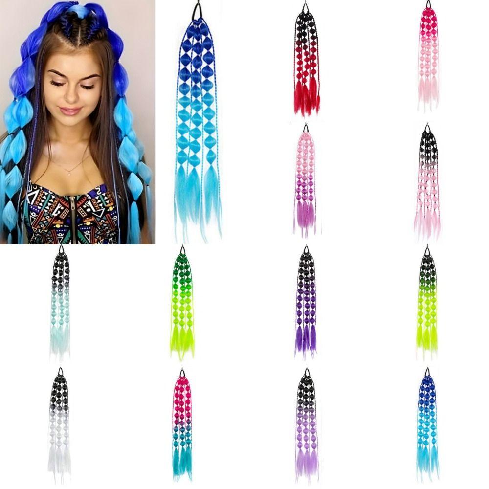 Фонарь Коса Пузырь Джамбо Коса Конский хвост Расширение Плетеные хвосты Длинные косы-закрутки Объемная вечеринка