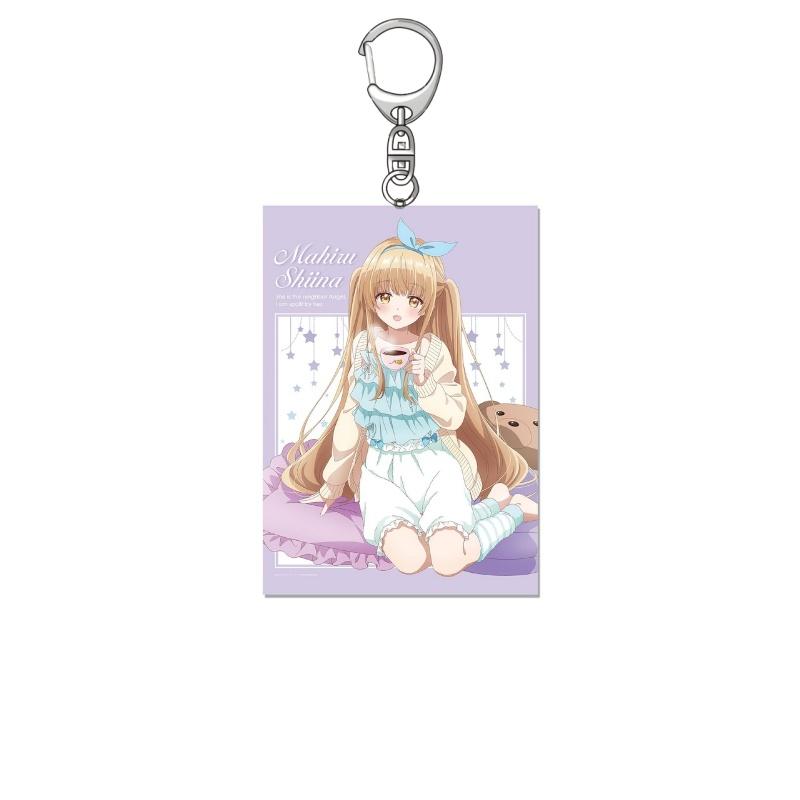 Anime The Angel Next Door Spoils Me Rotten Acrylic Keychain figure Mahiru Shiina Pendant Bag Car Keychain Cell phone Pendant
