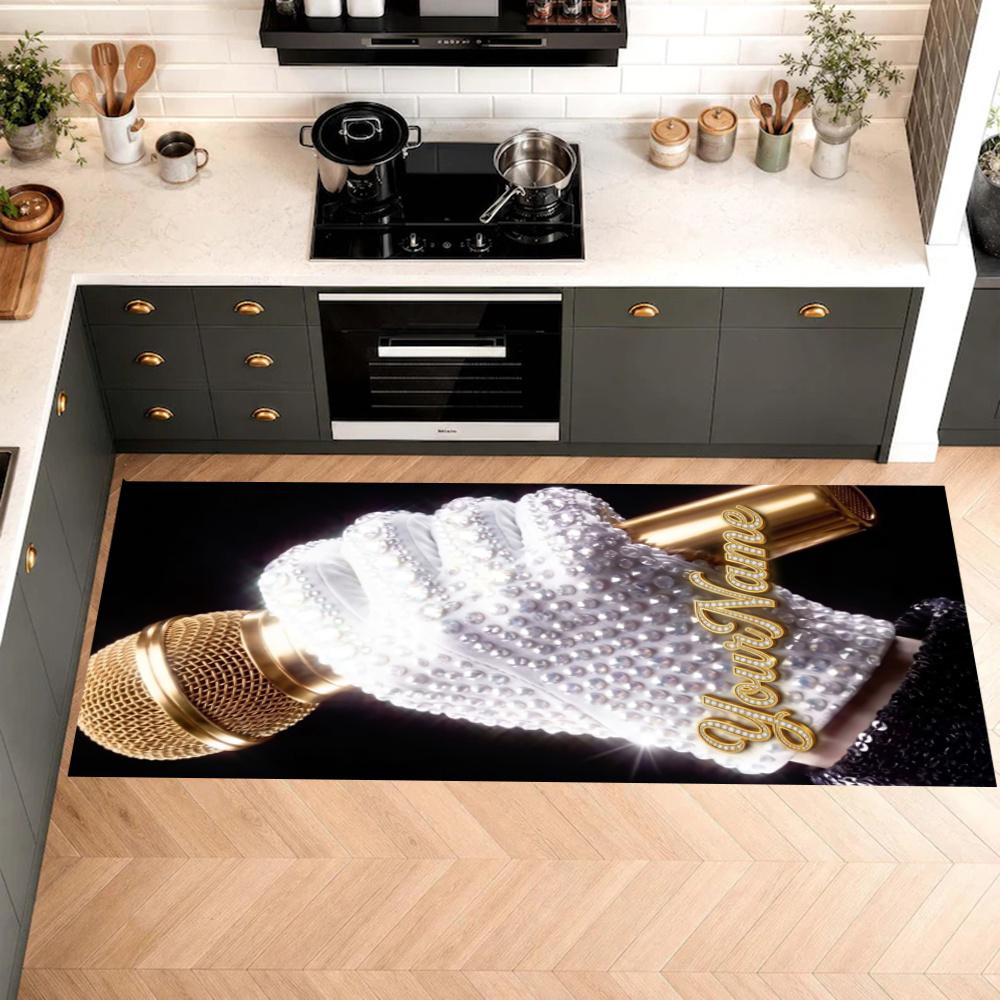 Michael Jackson Customize Your Name Kitchen Rug Runner Rug Laundry Mat Hallway Entryway The Best Gift Choice