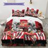 Sunderland AFC Player Pattern Bedding Home Decoration Birthday Gift ( 1 duvet cover + 2 pillowcase, without core),fan merchandise.