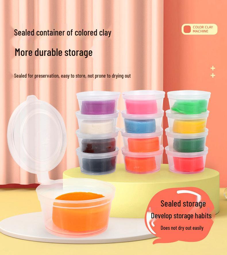 Colorful Clay Train Play-Doh Noodle Maker Toy Set for Kids - Lightweight Clay Tools for Boys and Girls in Kindergarten.