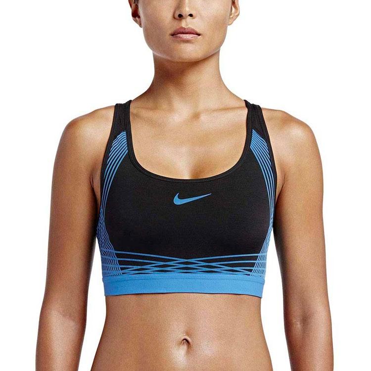 Nike Спортивное нижнее белье женское синее средняя поддержка 805308-015