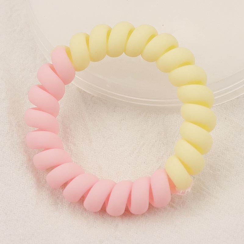Матовое цветное кольцо для волос в виде телефонной линии - большой браслет и повязка на голову для умывания лица и завязывания хвостиков