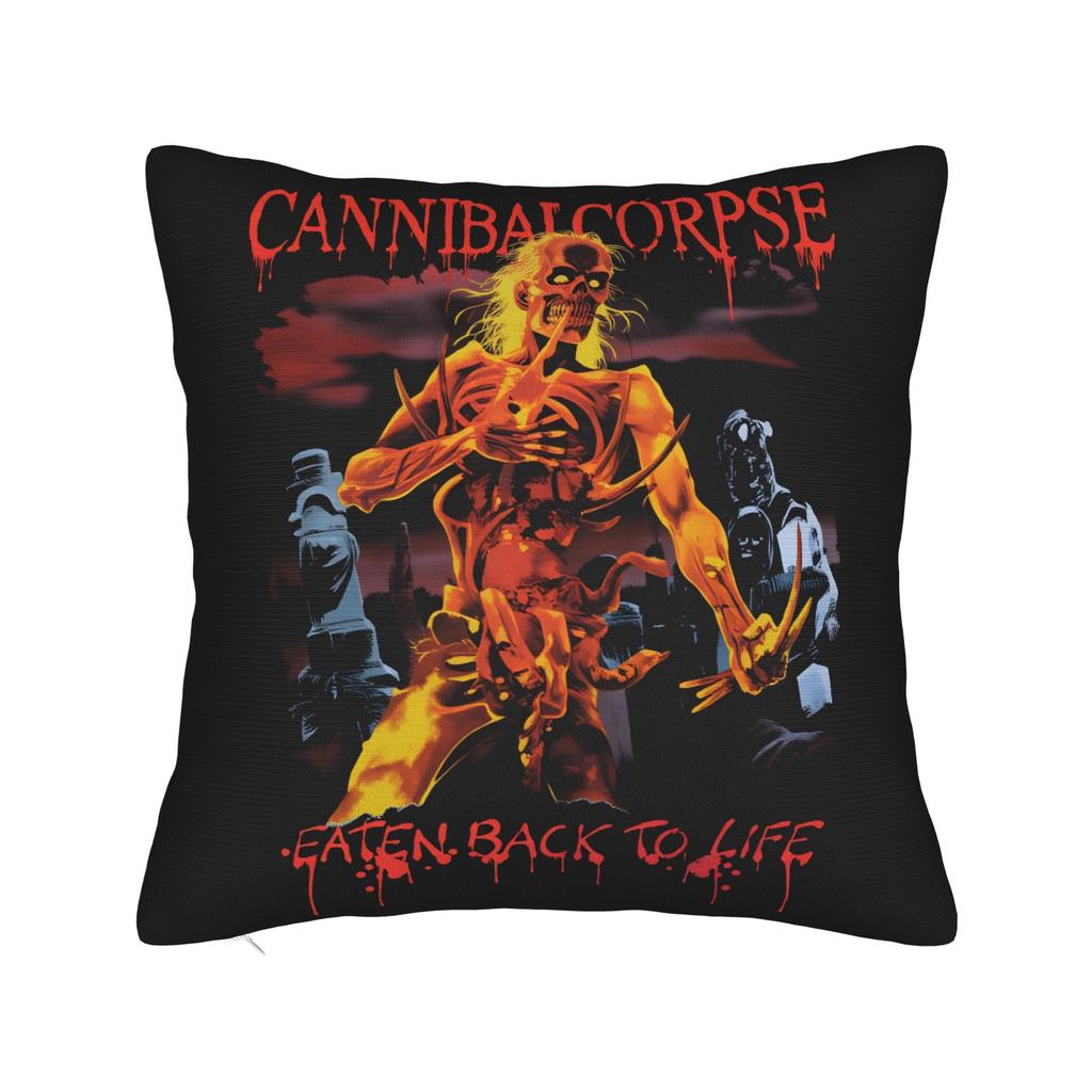 Pillow Case Death Metal Band Cannibal Corpse Soft  Pillow Cover For Sofa Home Decoration Retro Trendy Pillowcases