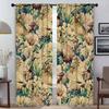Цветочный узор плотные шторы для гостиной перегородка окна занавеска для домашнего интерьера шторы 2 шт Хэллоуин украшения