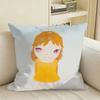 Art YYoshitomooo NaraSS Square Sofa Pillow Cover Solid Color Living Room Home Decor Cushion Case