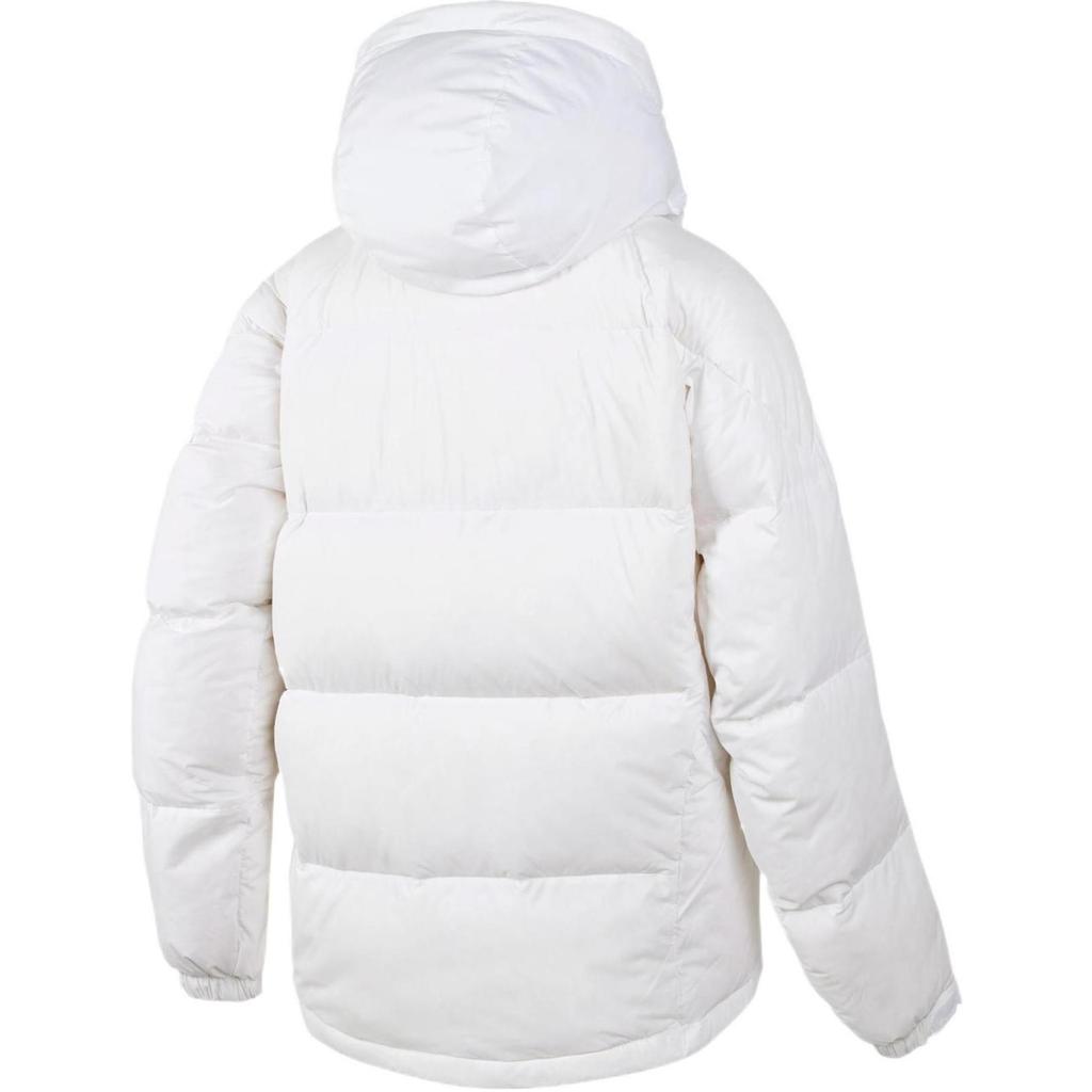 Puma Solid Color Logo Print Casual Sports Hooded Down Jacket Men Jacket White 933464-03