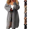 Women's Casual Sweater Long Sleeve Knitted Top Long Coat