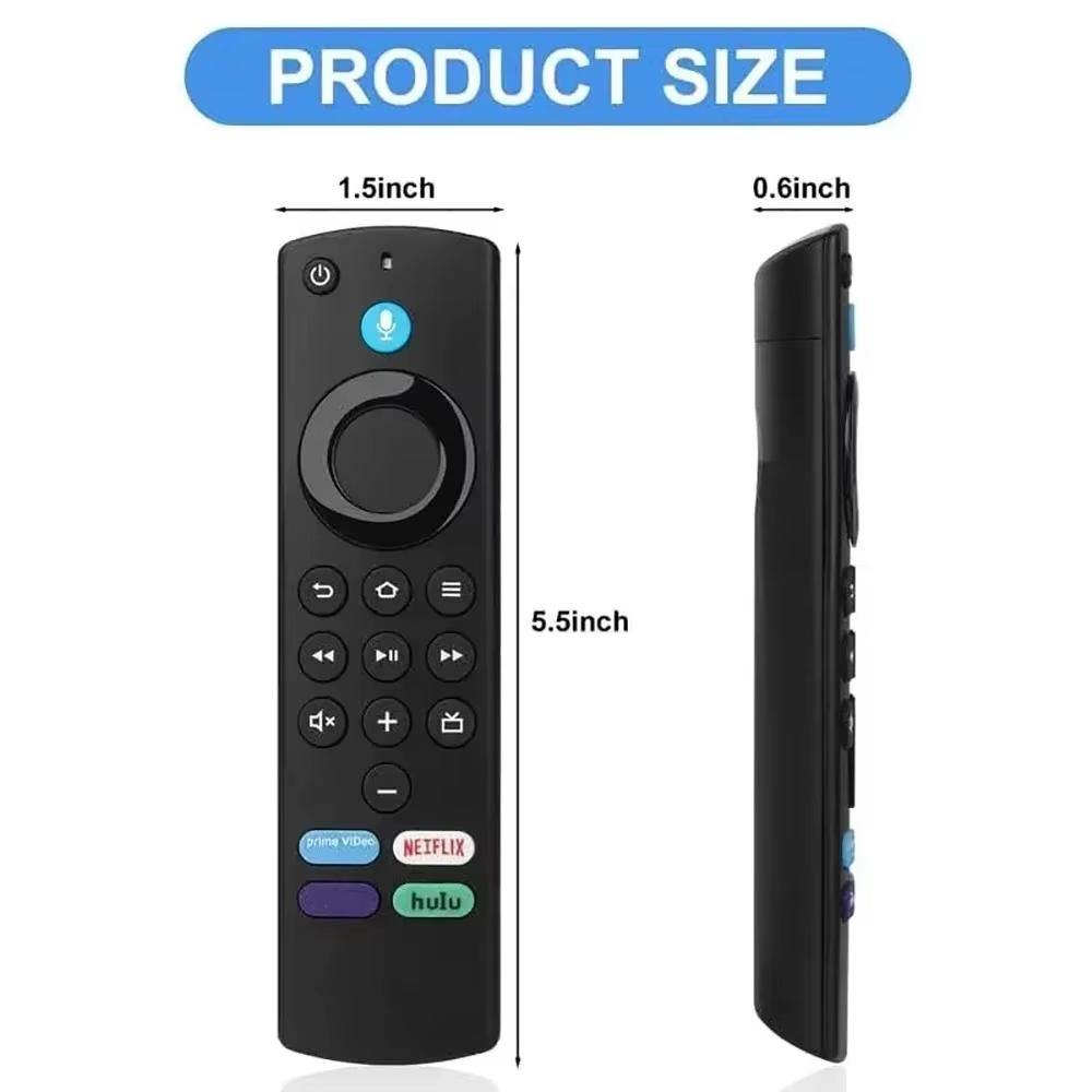 Сменный голосовой пульт дистанционного управления Bluetooth для Fire TV Stick 4K Max 3-го поколения Stick Lite Cube Контроллер Smart TV работает с Alexa