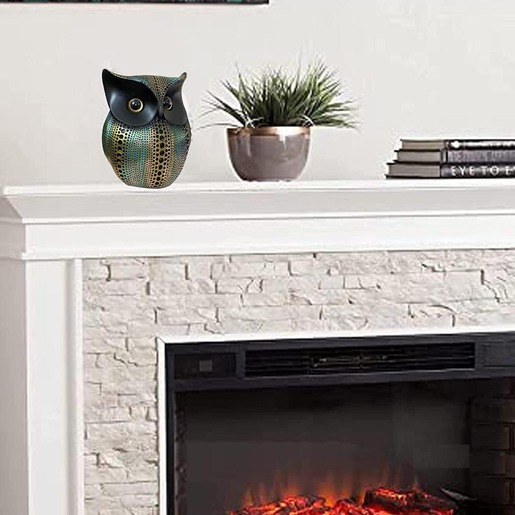 Современная стильная художественная фигурка Lucky Owl из смолы -(Упаковка из 1 шт., многоцветная)