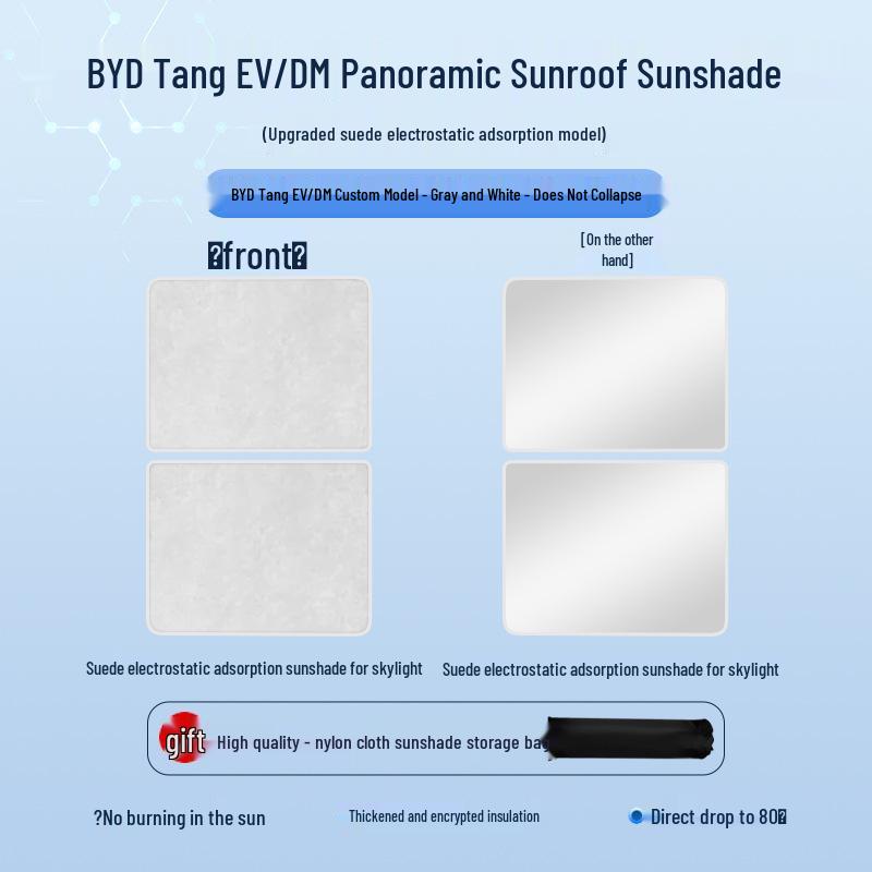 BYD Seal Song Han Tang Замшевая крыша с люком: Теплоизоляционный и солнцезащитный козырек