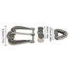 1Set Replacement Parts Craft Buckle DIY For Men Vintage Alloy Belt Buckle Embossed Three Piece Pin