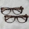 Y2K Cat Eyeglass Frame Anime Leopard Print Eyeglass Frame Kawaii Retro Glasses Cartoon Cute Eyewear Decorative Toys Gift