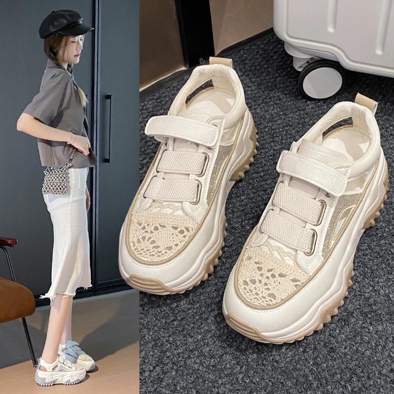 Мода 2024 года на среднем каблуке с современными босоножками, новинка, женская обувь на распродаже, модные неглубокие женские сандалии для взрослых