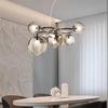 Post Mordern Circles Chandelier Magic Beans Hanging Lamp Creative Vintage Glass Lamp Dining Room Lights