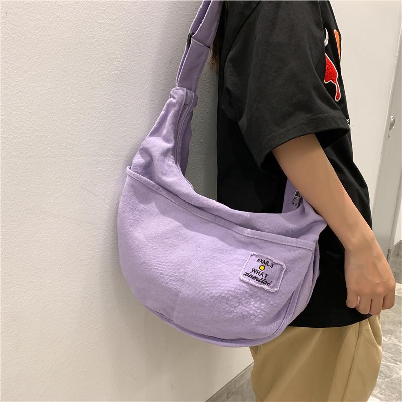 Новая модная женская сумка через плечо, мужская однотонная парусиновая сумка большой вместимости для покупок, сумки через плечо, дорожная школьная сумка-мессенджер
