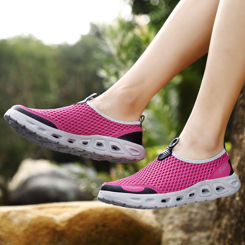 Мужская обувь для воды, женские уличные пляжные ботинки без шнуровки, легкие спортивные резиновые кроссовки, обувь