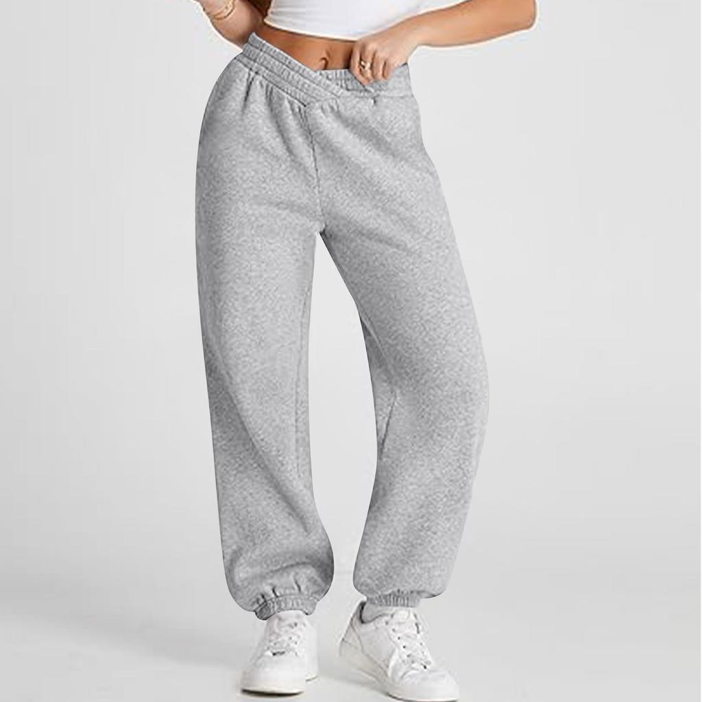 Женские повседневные модные однотонные спортивные штаны, спортивные штаны, брюки с эластичной талией и завязками на шнурке