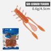 45mm Length Soft Lure Larva Soft Material Soft Fishing Lures Mini Mini Worm Lures  For Bass