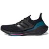 UltraBoost 21 Black Active Teal Unisex Sneakers Core-Black Carbon FZ1921