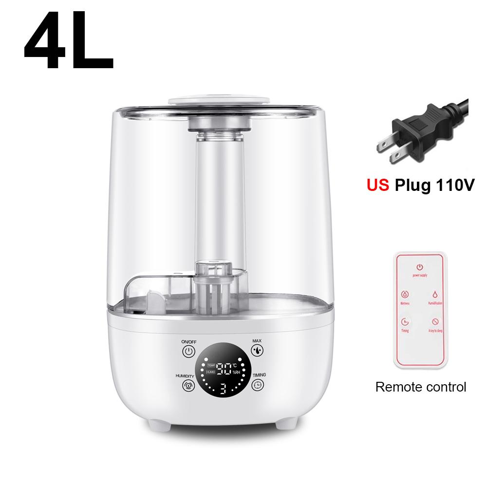 Увлажнитель воздуха Домашние эфирные масла Увлажнители Ультразвуковой аромадиффузор 4 л Большая емкость Ароматерапевтические увлажнители Диффузоры