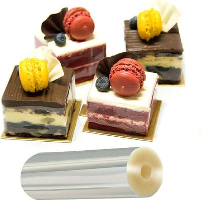 Бордюр для торта, ETSAMOR 8 x 394 дюйма Прозрачные полоски для торта Кухонный ацетат для торта Шоколадные конфеты для фиксации и украшения тортов, Выпечка Мусс Шоколад