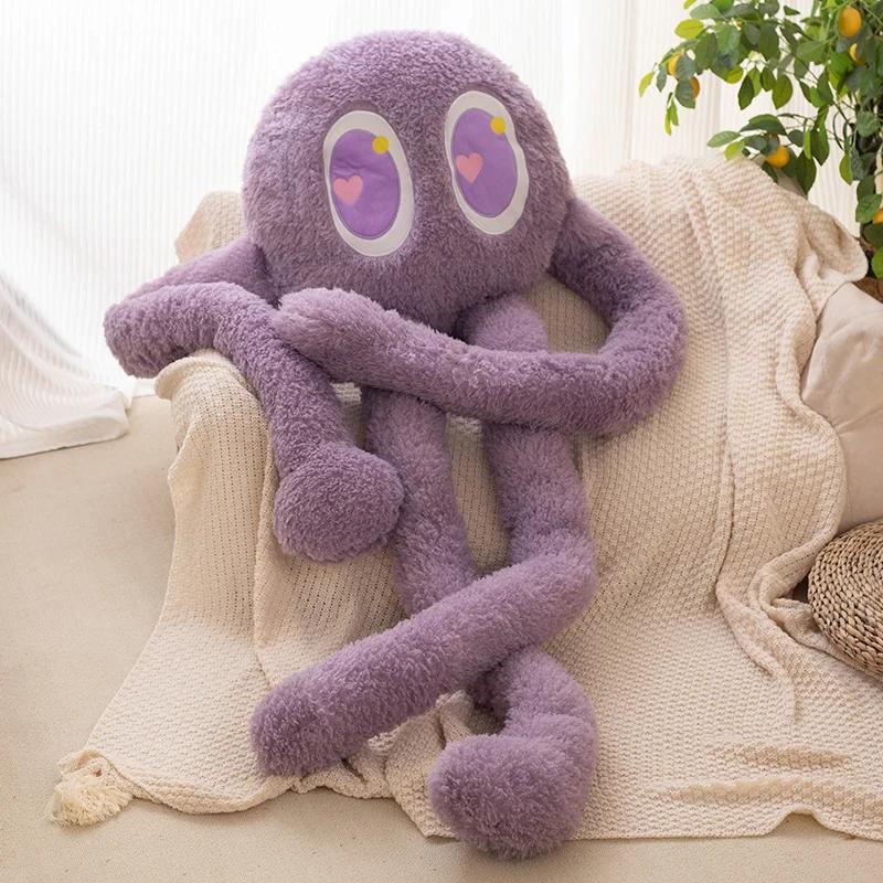 Cute Purple Green Octopus Plush Toy Stuffed Long Legs Octopus Doll Plush Animal Pillow Creative Gift Room Decor