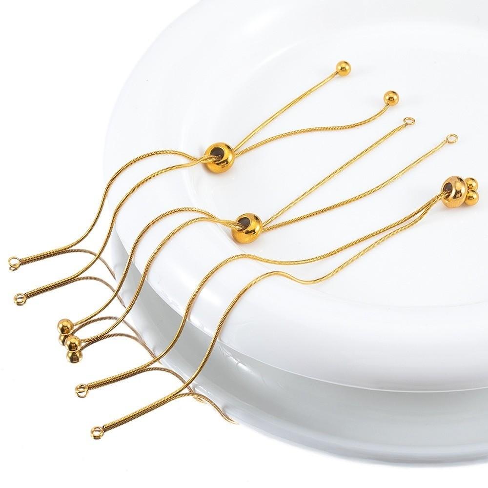 5Pcs Silver Necklace Extender Hand Bracelet Extensions Necklace Adjustment Accessories