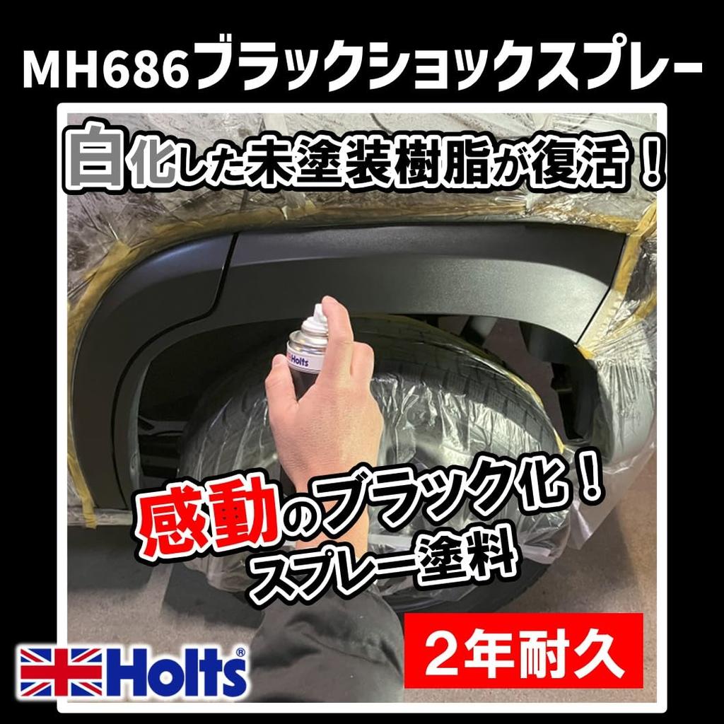Holts MH686 Black Shock for Unpainted Resin Bumper & Molle 2 Years Matte Black Return