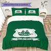 Plymouth Argyle PAFC Pattern Bedding uilt Set uilt Cover Pillowcase Home Decoration Birthday Gift (1 * duvet cover + 2 * pillowcase without core)