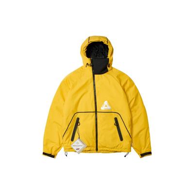 Palace Ultimo Series FW23 однотонная ветровка с капюшоном на молнии куртка унисекс куртки желтый P25JK122