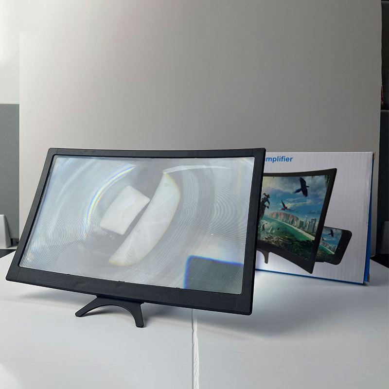 12-дюймовый ультрапрозрачный изогнутый экран-усилитель с подставкой для мобильных телефонов
