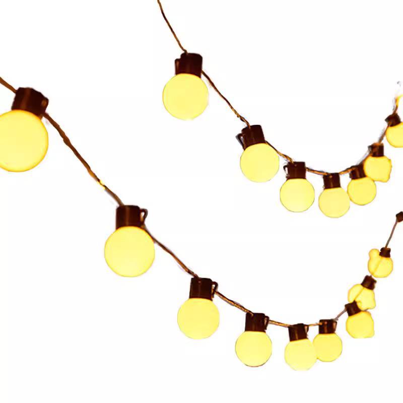 Уличные светодиодные гирлянды - Лампочки в форме круглых шаров для кемпинга, свадеб, сцены и вечеринок