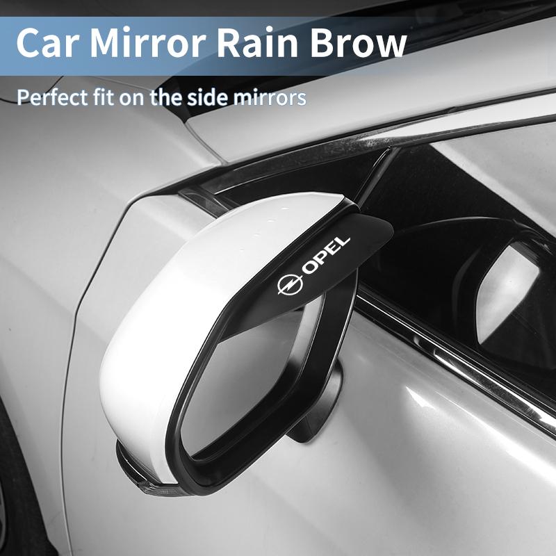 2PCS Car Rearview Mirror Rain Eyebrow Rainproof Cover Car Accessories For Opel Corsa Astra Insignia Vectra Zafira Meriva Mokka G