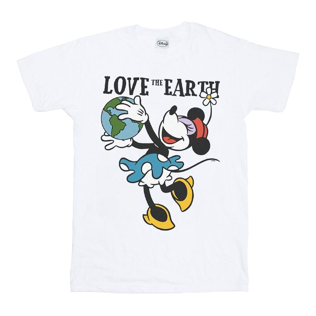 Disney Mens Mickey Mouse Love The Earth T-Shirt