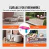 Acrylic Coffee Table, Iridescent Acrylic End Table, 13.8 inch high Colorful Acrylic Side Table, for Coffee, Drink, Food, Snack used in Living Room,