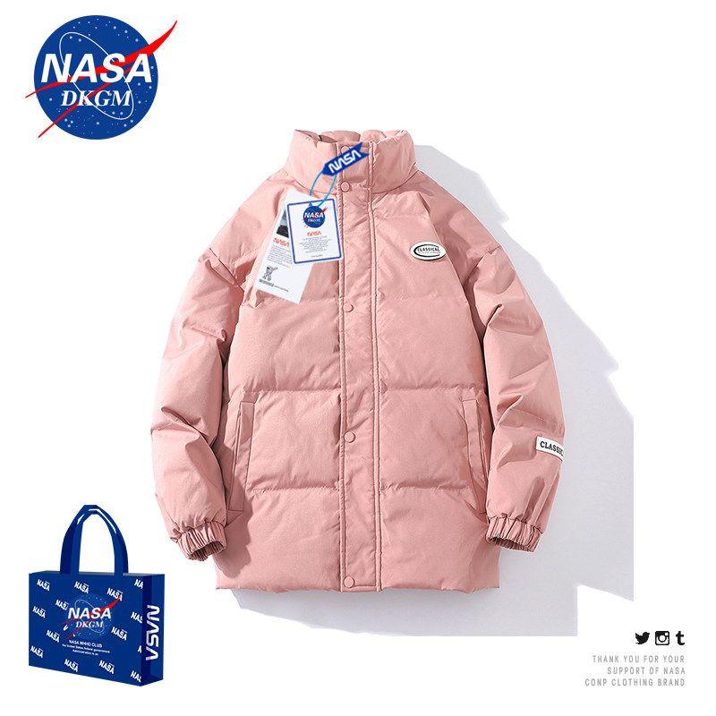 Nasa Co-Branded 2024 Winter New Men's Jacket, Thickened Warm Cotton Coat, Trendy and Stylish Men's Cotton Clothing