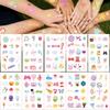 10sheets Y2K Small Elements Tattoo Stickers For Arm Body Hand Temporary Waterproof Tattoo Stickers Kids Festival Party Supplies