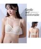 Large Size Women Minimizer Underwire Bra Ultra Thin Brassiere Gathered Push Up Lingerie Non Slip Strapless Underwear Top