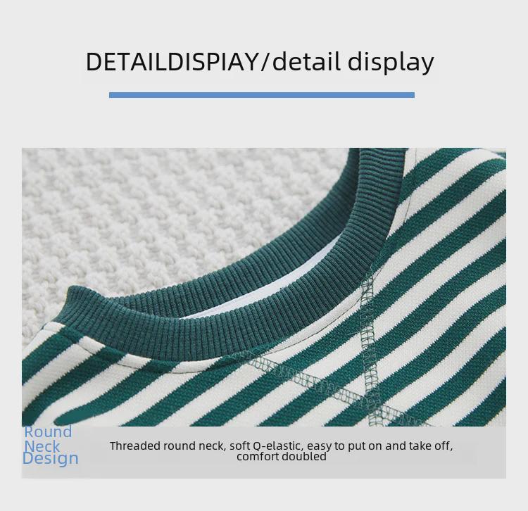 2024 Kids' Spring/Autumn Sweatshirts: Korean-Style Boys' & Girls' Velvet-Lined Tops