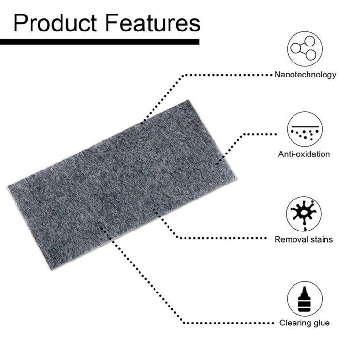 6pcs Nano Sparkle Cloth,tissus pour rayures de voiture, tissu de réparation polyvalent