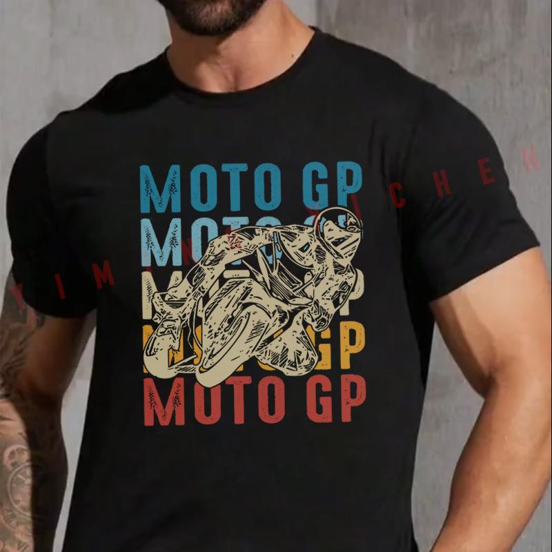 Moto Motorcycle Gp Racing Motorcycles Biker Motorbike Fashion T-shirt Casual Summer Comfortable Short Sleeve Tops