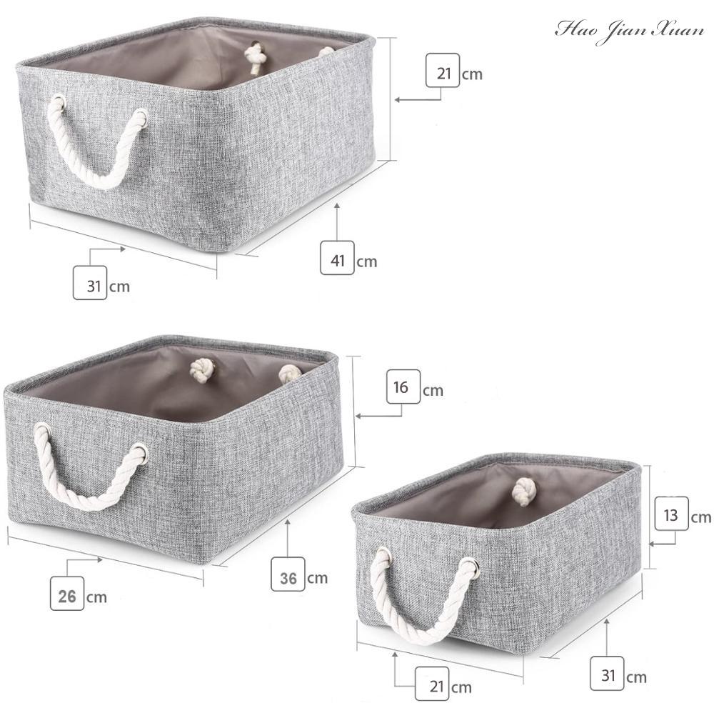 Cube Folding Storage Basket Foldable Linen Pet Toys Storage Box Organize Office Bedroom Closet Toys Laundry Basket