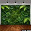 2D Tropical Jungle Vertical Foliage Nature Photography Background